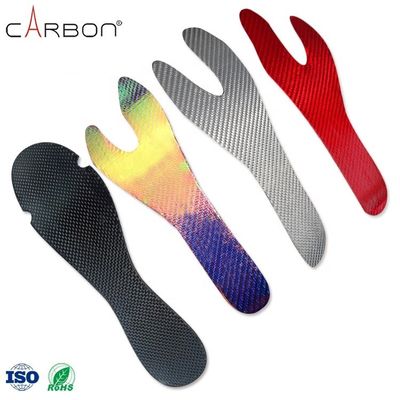 Gepersonaliseerde logo koolstofvezel binnenschoel voor platte voeten warmte vormbare hoge boog voet ondersteuning