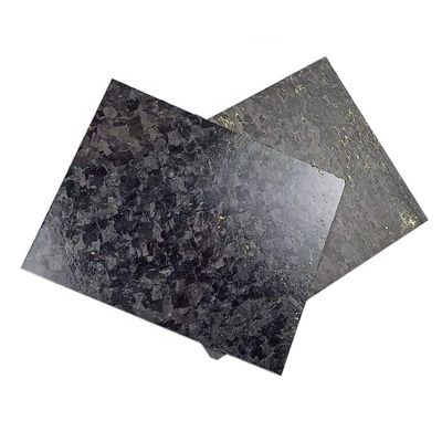 Glanzend/matte op maat gesmeed goud folie koolstofvezel plaat 50% Glanzend geweven smeedpatroon