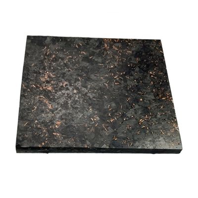 Glanzend/matte op maat gesmeed goud folie koolstofvezel plaat 50% Glanzend geweven smeedpatroon