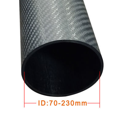 Koolstofvezelbuis in groot formaat, met een aftakeling van 80 mm tot 100 mm, met een koolstofgehalte van 100%