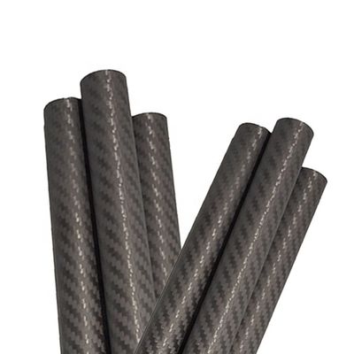 3k Twill oppervlak Hoog treksterkte koolstofvezel buis voor industriële toepassingen