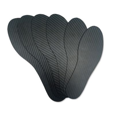 Mensen maat 10 koolstofvezel inlegzolen met Turf Toe Orthotic en stijve stabilisator plaat