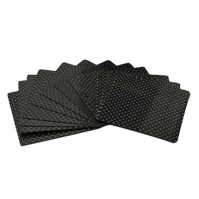 12K patroon thermoplastische koolstofvezel plaat voor boog ondersteuning in zwarte kleur