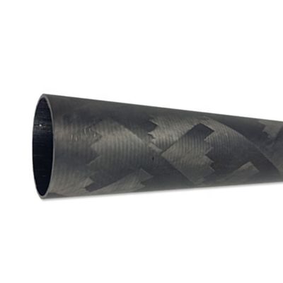 98% C-gehalte Niet-vluchtige koolstofvezel Hexagonale buis 25mm 3K koolstof ovaal buis