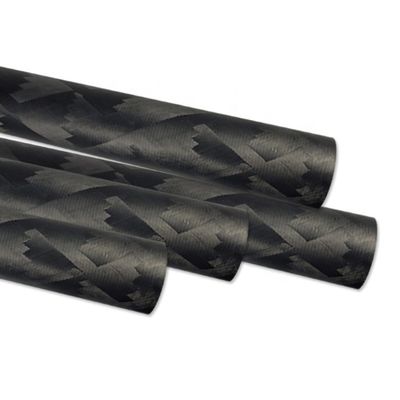 98% C-gehalte Niet-vluchtige koolstofvezel Hexagonale buis 25mm 3K koolstof ovaal buis