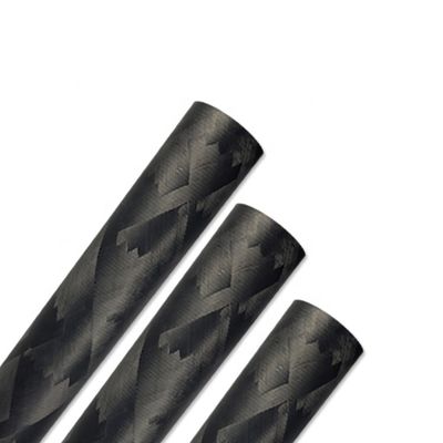 98% C-gehalte Niet-vluchtige koolstofvezel Hexagonale buis 25mm 3K koolstof ovaal buis