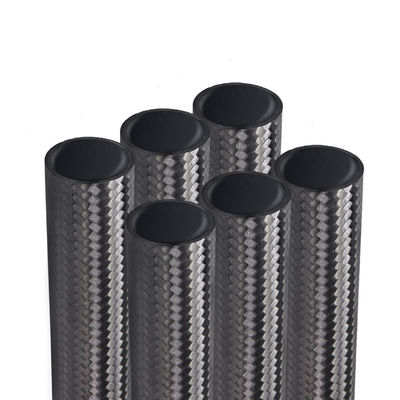 Vliegveld 100% koolstofvezel solide buis 3K Twill ronde buis voor drone accessoires