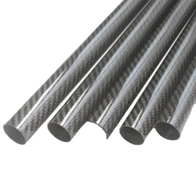 Productietijd 35-45 dagen 40 mm OD Ronde koolstofbuis 3,5 m Matte koolstofvezelbuis