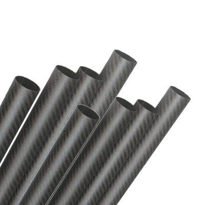 Productietijd 35-45 dagen 40 mm OD Ronde koolstofbuis 3,5 m Matte koolstofvezelbuis