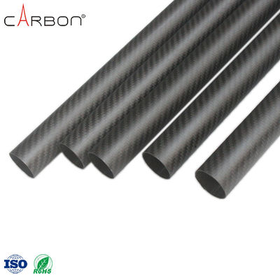 200 Finish Matte/Glossy ZhongShan Carbon 3K Carbon Fiber Tube voor het schoonmaken van vacuümgoten