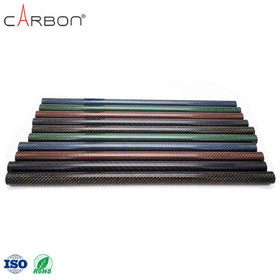 Metaldetector Carbon Fiber 3K Tent Twill Tube in rode zilveren blauwe of metalen kleur