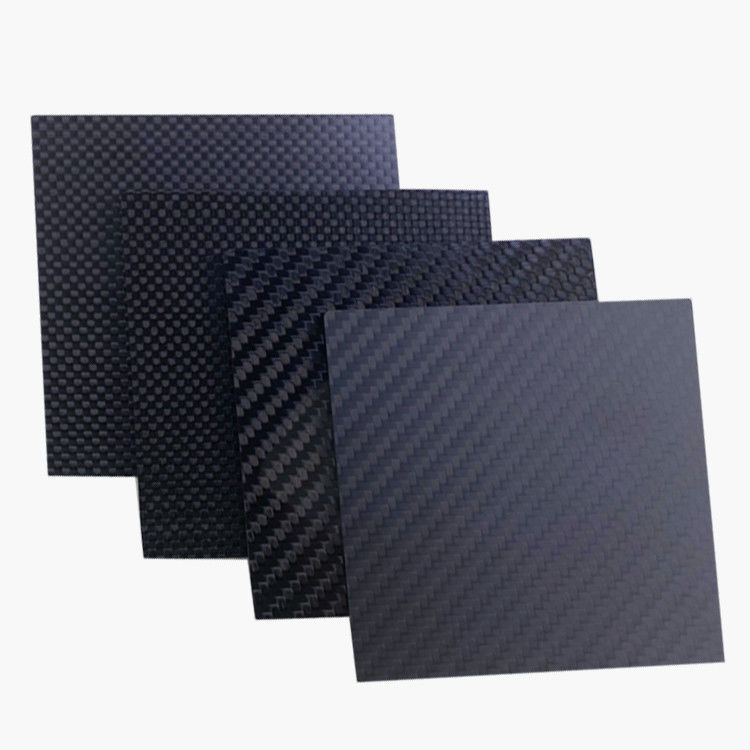 Plate CNC Custom Machining Carbon Fiber met 3K Twill Plain Design en perstechnologie