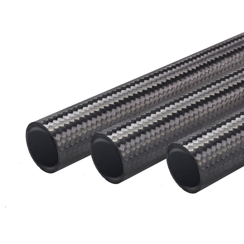 Vliegveld 100% koolstofvezel solide buis 3K Twill ronde buis voor drone accessoires