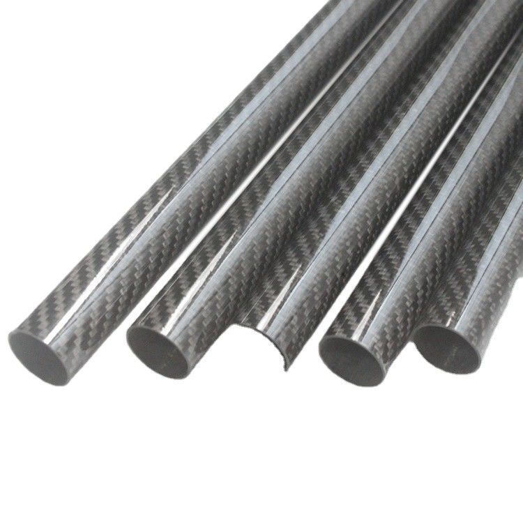 Productietijd 35-45 dagen 40 mm OD Ronde koolstofbuis 3,5 m Matte koolstofvezelbuis