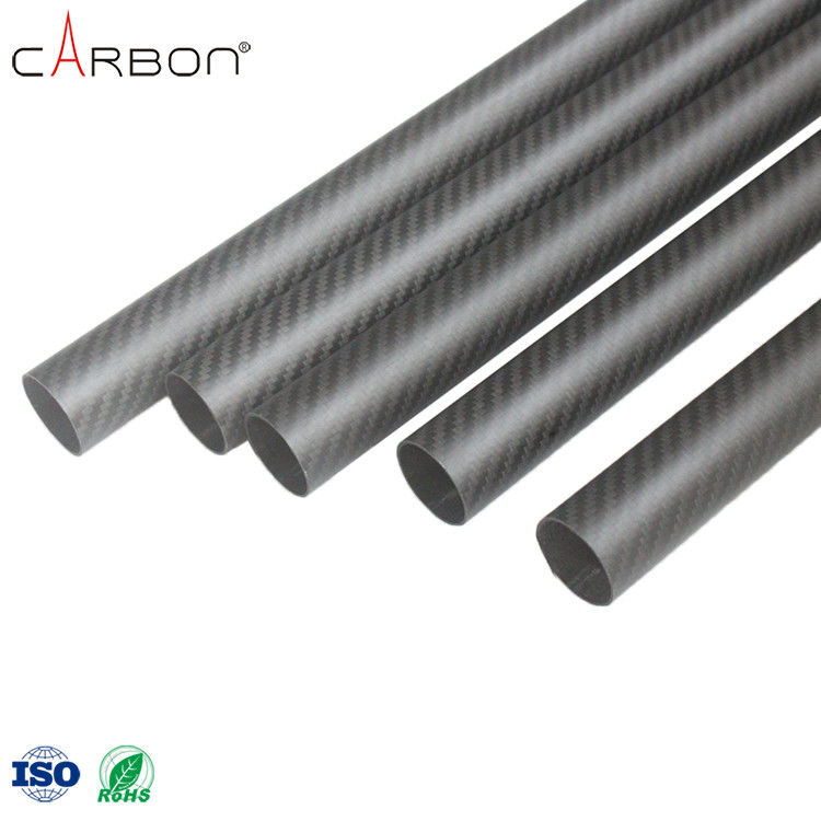 200 Finish Matte/Glossy ZhongShan Carbon 3K Carbon Fiber Tube voor het schoonmaken van vacuümgoten